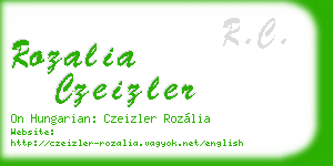 rozalia czeizler business card